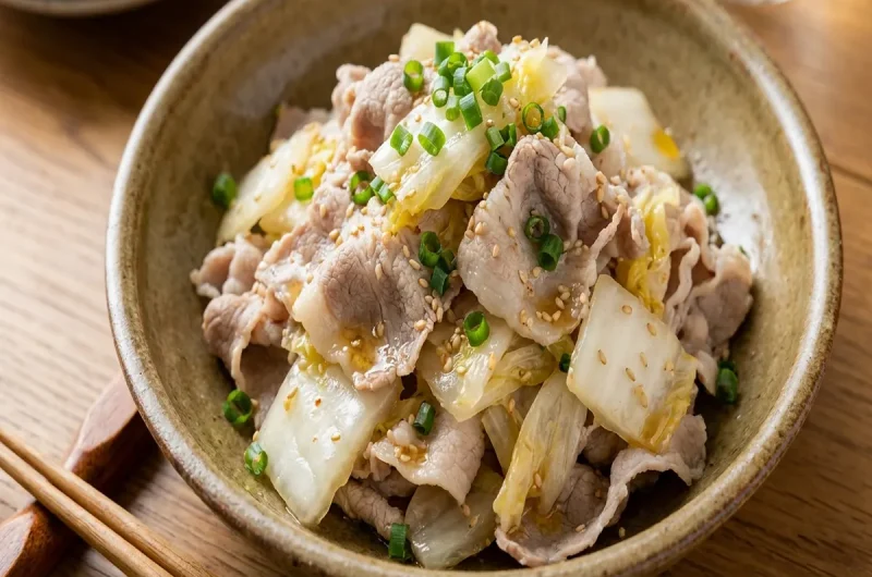 【きょうの料理】豚しゃぶと発酵白菜のあえ物榎本美沙さんのレシピ（2023年3月13日）