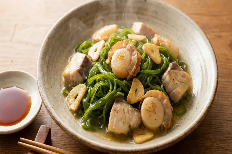 【青空レストラン】メカブのガリバタポン炒めのレシピ 三陸めかぶお取り寄せ情報（2023年3月18日）