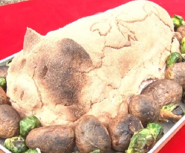 【ウワサのお客様】巨大豚ロースちゃんの塩釜桜焼きのレシピ コストコ食材（2023年4月7日）