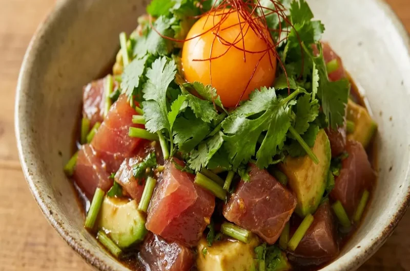 【青空レストラン】パクチーもりもりユッケのレシピ 佐賀県武雄市のパクチー（2023年4月1日）