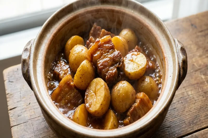 【家事ヤロウ】豚肉と新じゃがの甘辛煮のレシピ！和田明日香さん新じゃが春野菜レシピ