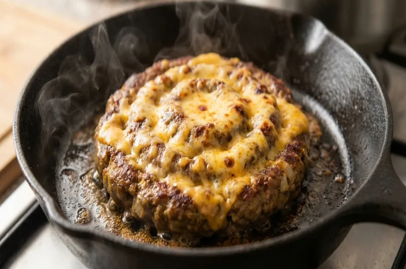 【家事ヤロウ】とろーりチーズのズボラハンバーグのレシピ スリーコインズ（3COINS）