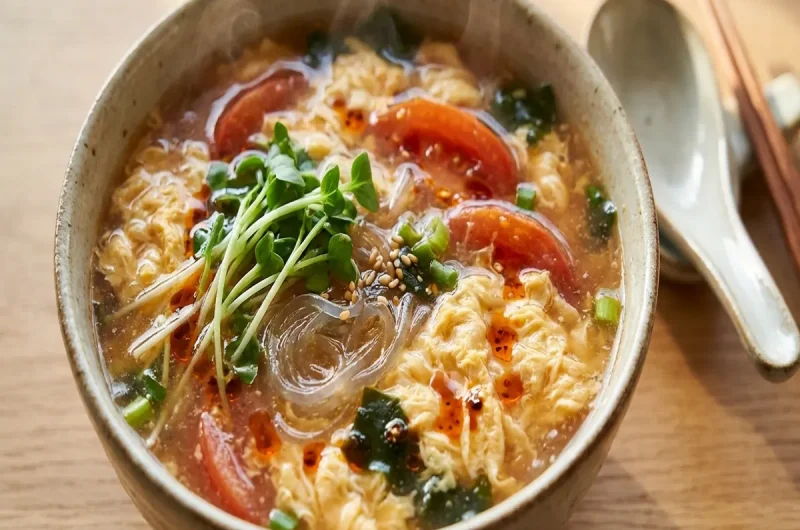 【ヒルナンデス】サンラータン風スープのレシピ 松山絵美さん超時短レシピ