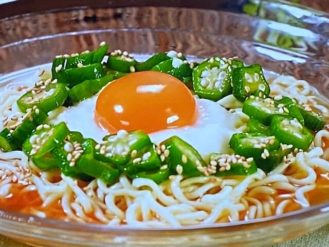 【サタプラ】冷やしネバネバラーメンのレシピ インスタント麺意外な掛け合わせレシピ
