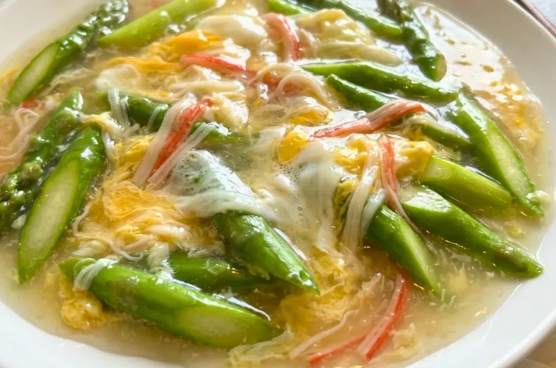 【トリセツショー】アスパラ淡雪あんかけのレシピ アスパラガスの取説