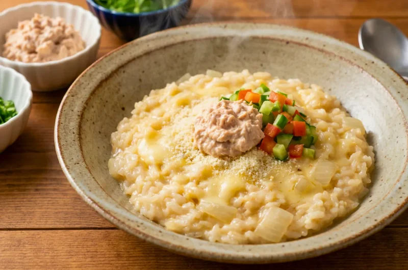 【めざまし8】チーズリゾットのレシピ 谷原章介さんの定番料理