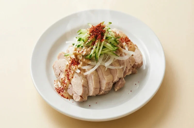 【きょうの料理】レンチン蒸し鶏のレシピ 大原千鶴のひとりごはん