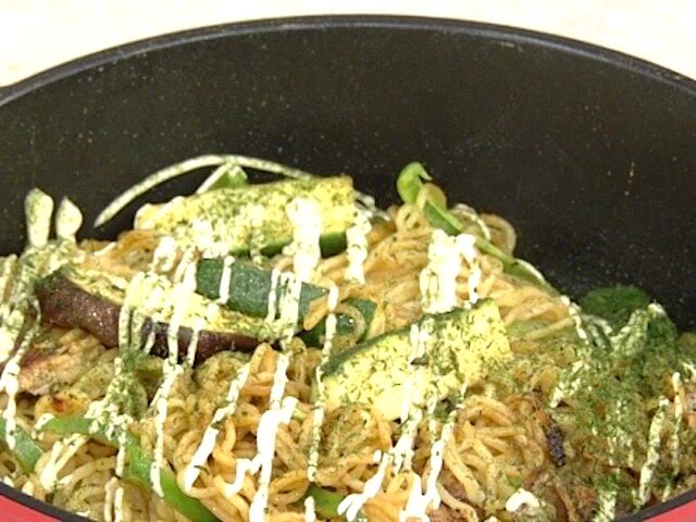 【きょうの料理】夏野菜カレー焼きそばのレシピ 和田明日香さん