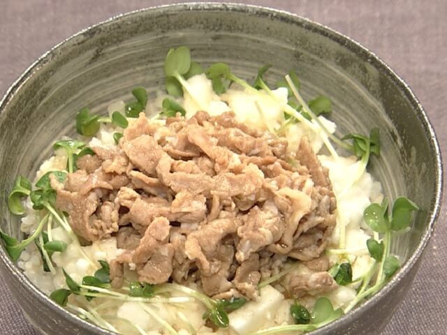 【きょうの料理】豚肉のたたきとろろ丼田口成子さんのレシピ（2023年9月4日）