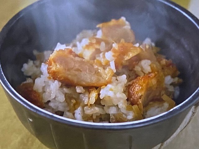 【木7◎×部】鶏肉のきんぴらごぼうご飯のレシピ コンビニ節約贅沢クッキング