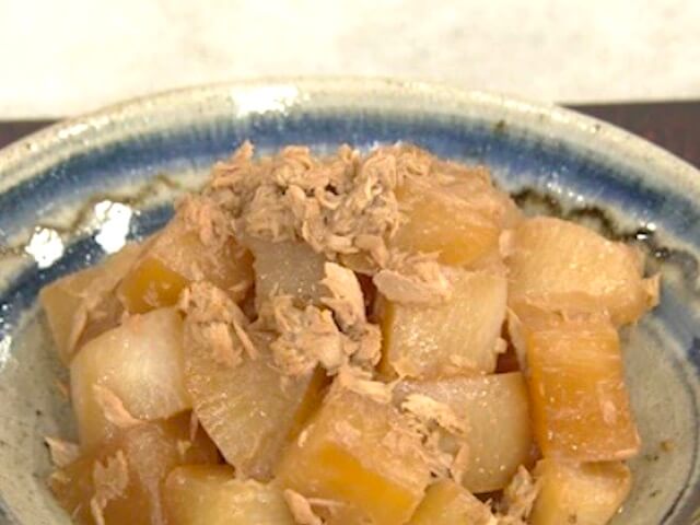 【きょうの料理】大根とツナ缶の煮物のレシピ 飛田和緒さん野菜たっぷり煮物