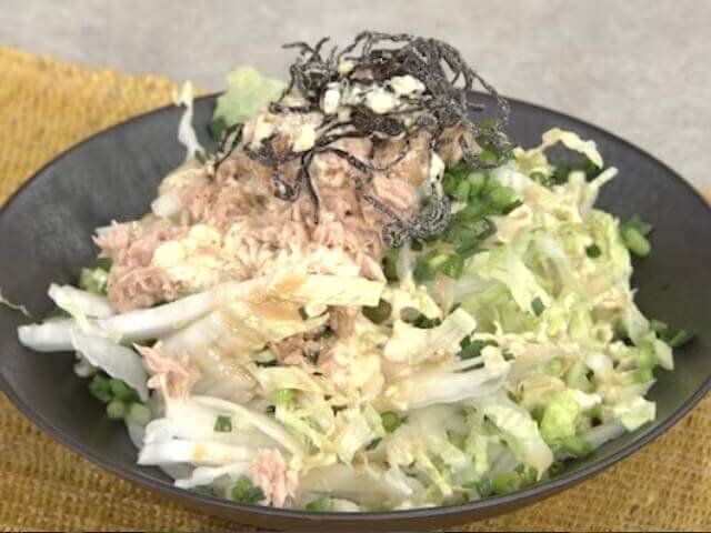 白菜のポン酢マヨ生サラダ