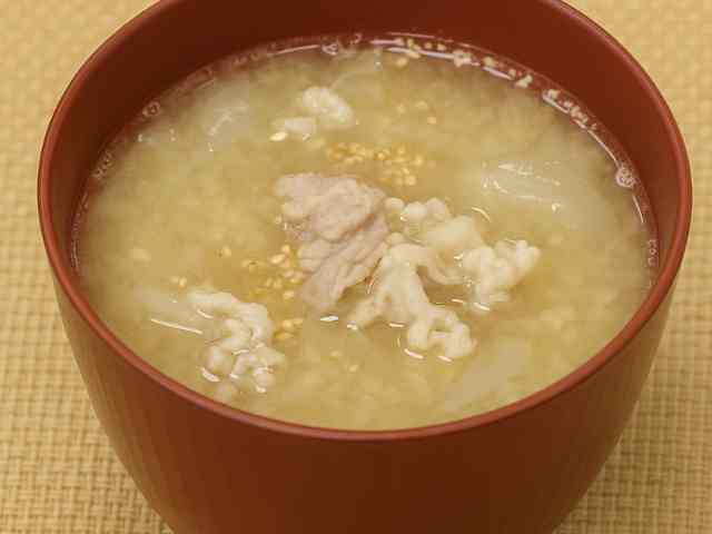 玉ねぎ豚汁