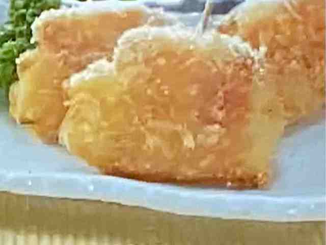 新たまねぎのベーコン巻きフライ