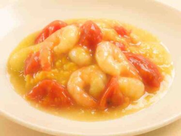 【きょうの料理】トマトとえびの卵炒めしょうがあんのレシピ 魏禧之さん夏中華2025年6月25日 6 tomatoebitamago0625