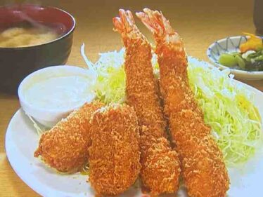 【せっかくグルメ】弥次喜多(やじきた)エビフライ&カニクリームコロッケ定食 静岡県沼津市お店情報2025年6月22日 6 yajikitaebifry0622