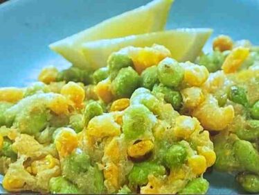 【相葉マナブ】枝豆とコーンのチーズフリットのレシピ 枝豆で旬の産地ごはん2025年7月6日 6 edamamecorn0706