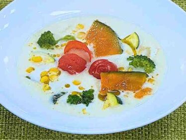 【あさイチ】夏野菜 じゃがいもの冷製スープのレシピ 大宮勝雄さん2025年7月28日みんなゴハンだよ 6 jagaimoreisei0728