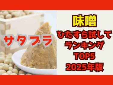 【サタプラ】味噌2025年版ひたすら試してランキングトップ5結果12種類中1位は?9月6日 6 satplumiso2025