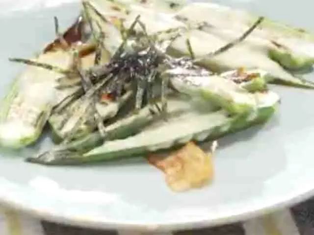 焼きオクラチーズ