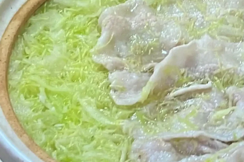 【あさイチ】豚バラと千切りキャベツの鍋のレシピ 鍋料理のツイQ楽ワザ
