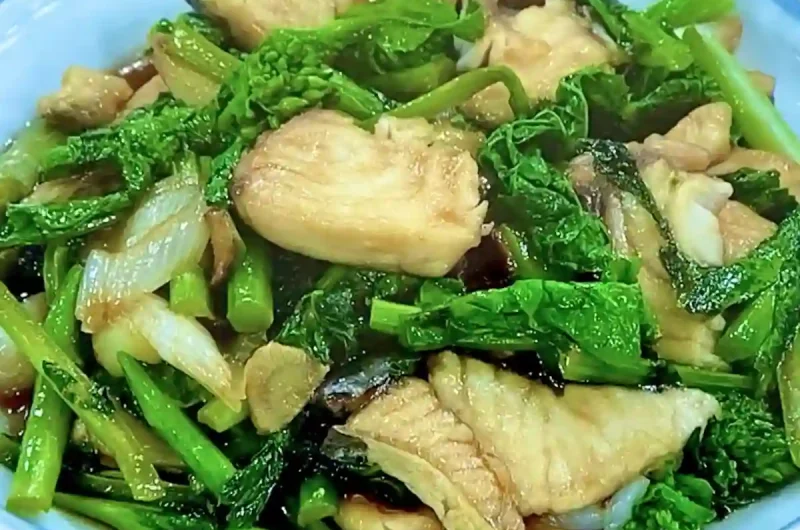 【あさイチ】さわらと菜の花のオイスターソース炒めのレシピ 堀江ひろ子さん